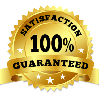 100% satisfaction guaranteeded